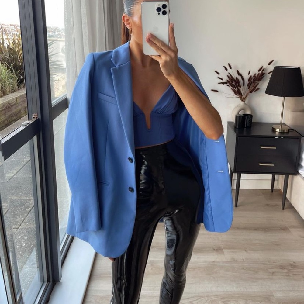 Zara bustier crop top